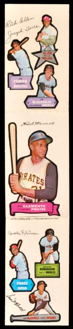 68TAS 1968 Topps Action All Star Stickers 12 Clemente